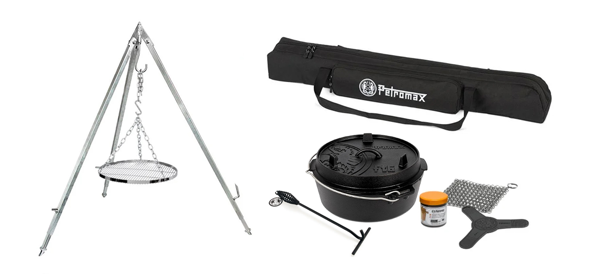 Petromax Dreibein Set mit Dutch Oven